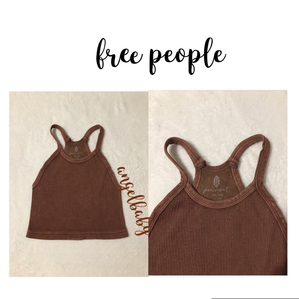 Free People Happiness Runs Crop in Chocolate! - Picture 8 of 12